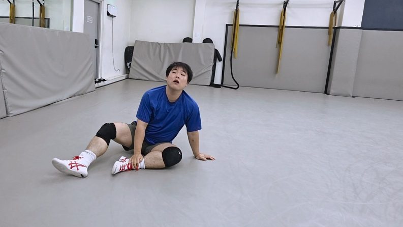 레슬링 기초체력훈련 모습