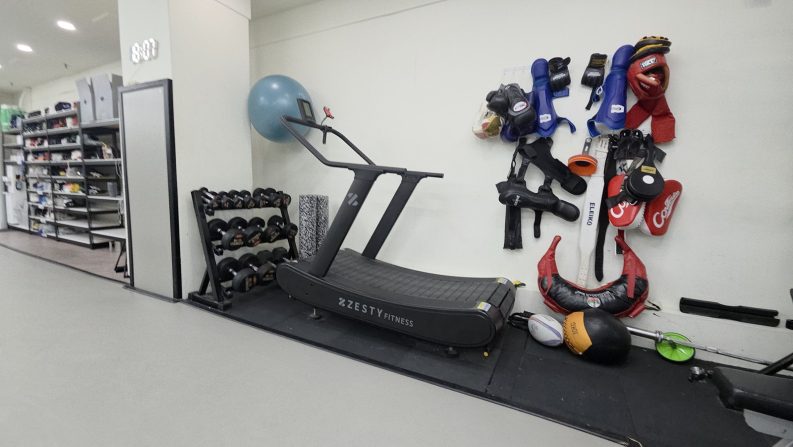 레슬링 체육관의 모습