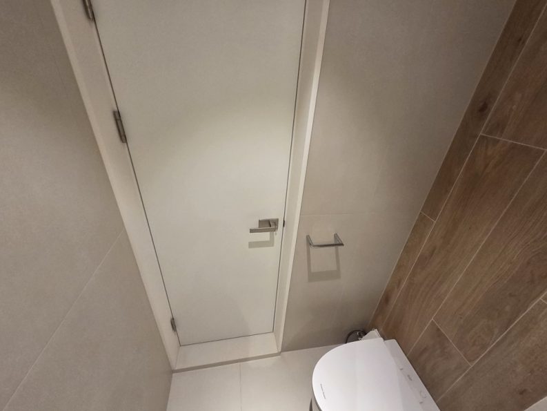 서울 용산 벽산메가트리움 안방욕실 타일 문턱 졸리컷 레진마감 상세